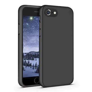 iPhone 7/8/SE skal silikon Svart