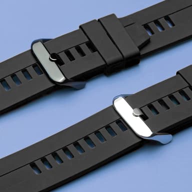 Armband silikon 22 mm Svart