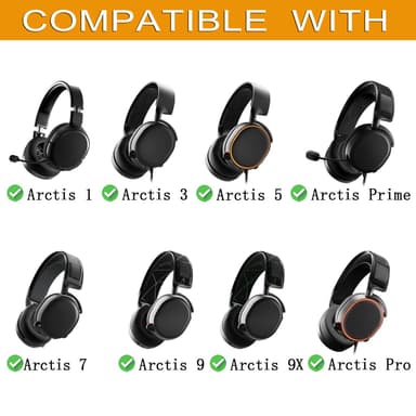 Cooling Gel-öronkuddar för SteelSeries ARCTIS-headset