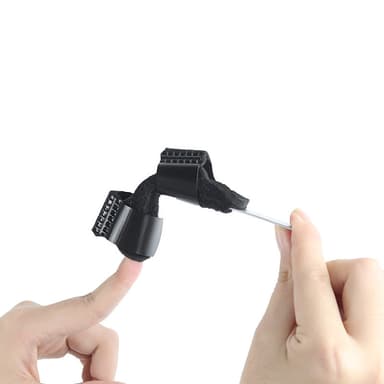 Fingerstöd / fingerskena med kardborre Svart