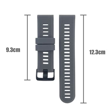 Klockarmband silikon  Forerunner 945/935, Garmin Fenix 5 Grå