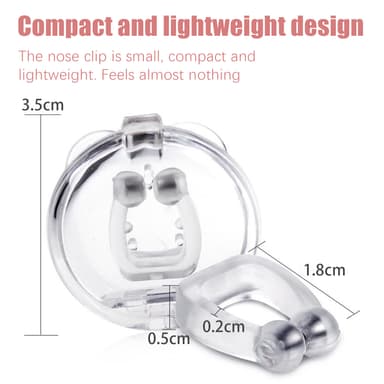 Magnetisk anti-snarkning näsklämma Silikon 2-pack