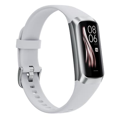 Smartwatch med puls- och blodtrycksmätare Silver