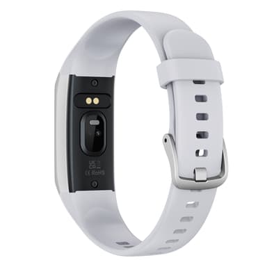 Smartwatch med puls- och blodtrycksmätare Silver