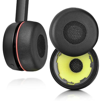 Öronkuddar för Jabra Evolve 75 / 75+ / 75 UC / 75MS Svart