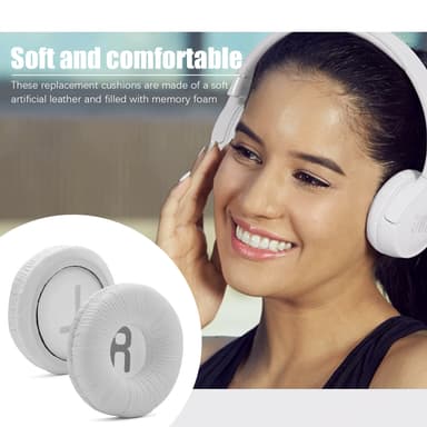 Öronkuddar för JBL JR300 T450BT T500BT Tune600 Vit
