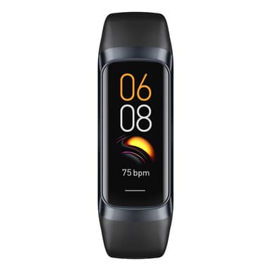 Smartwatch med puls- och blodtrycksmätare Svart