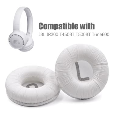 Öronkuddar för JBL JR300 T450BT T500BT Tune600 Vit