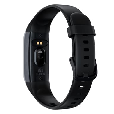 Smartwatch med puls- och blodtrycksmätare Svart