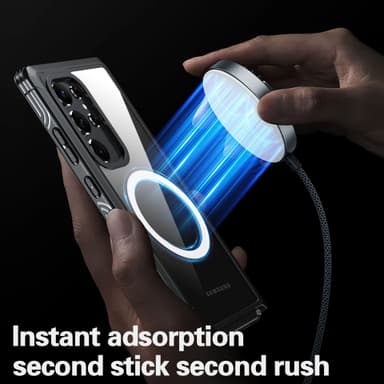Samsung A55 Magnetiskt Mobilskal Blå