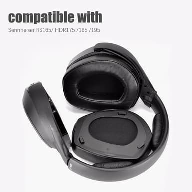 Öronkuddar för Sennheiser RS165/ HDR175 /185 /195 1 par Svart