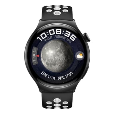 Silikonarmband för Huawei Watch 4/3, GT2, GT3 Pro Svart + Vit M
