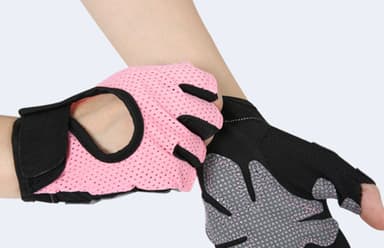 Träningshandskar med handledsstöd Rosa M