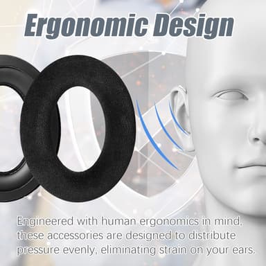 Öronkuddar för Sennheiser Game ONE G4ME Zero HD380PRO Svart