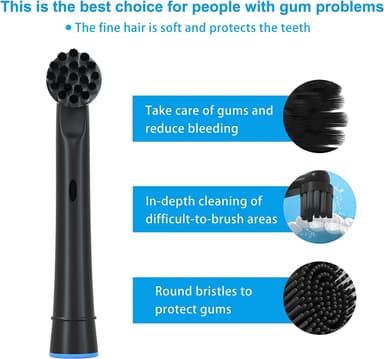 4-pack Ersättningstandborsthuvuden EB-SB17A – Kompatibla med Oral-B DB