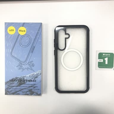 Samsung A55 Magnetiskt Mobilskal Svart+grå