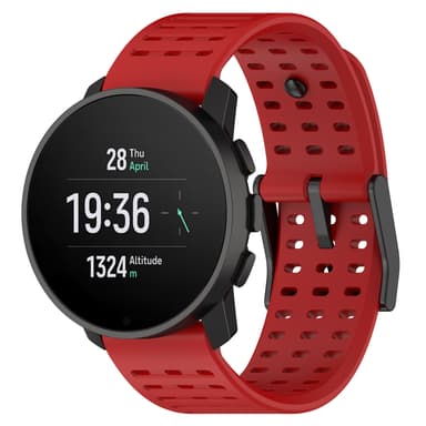 Silikonarmband för Suunto Vertical 9 Peak-serie Sports Watch Röd