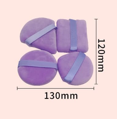 Puderpuffar - Sminkpuffar 4-pack Lila