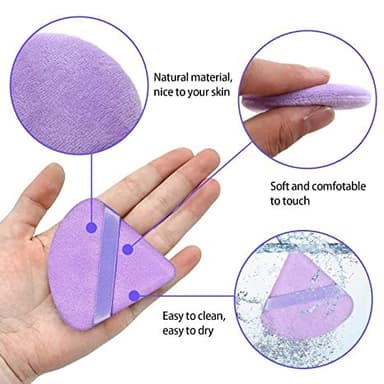 Puderpuffar - Sminkpuffar 4-pack Lila