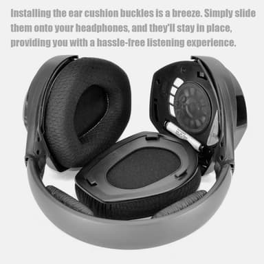 Öronkuddar för Sennheiser HDR RS 165/175/185/195 Svart