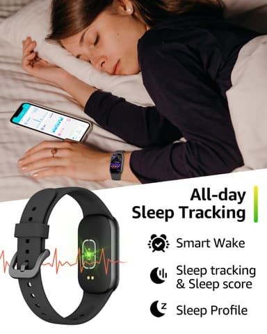 Smartklocka med EKG, Pulsmätare, Blodtrycksmätare, Sömnmonitor, Stegrä