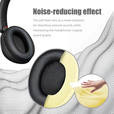 WH-XB910 Headset- öronkuddar, Öronkuddar 1 par Svart