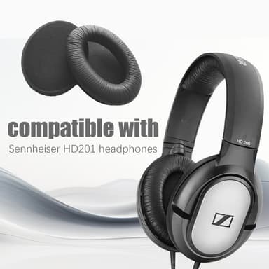 Öronkuddar till Sennheiser HD201 Svart