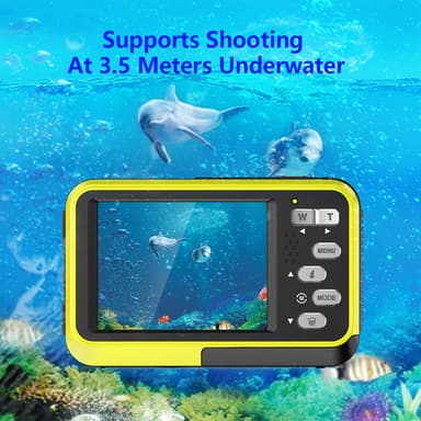 Undervattenskamera vattentät 48MP/4K/16x zoom/dubbel skärm/autofokus S
