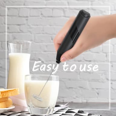 Handhållen elektrisk mjölkskummare med batteridrift