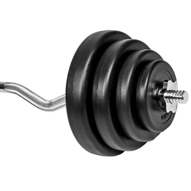 tectake Curlstång med vikter - krom