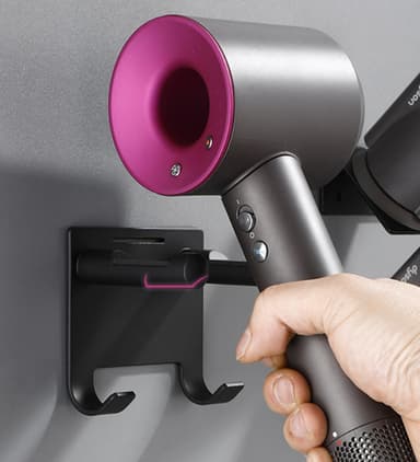 Universalhållare för Hårtork, Enkel Installation för olika Väggytor Sv