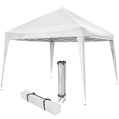 tectake Ihopfällbart partytält 3x3 m - vit