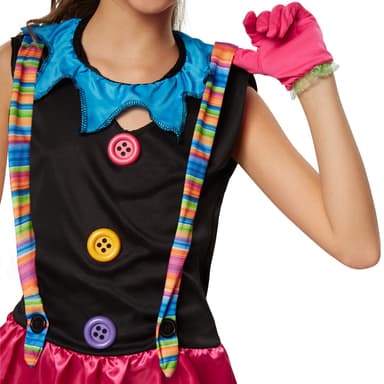 tectake Maskeraddräkt för barn Färgglad Clown