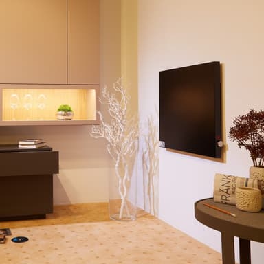 tectake Infravärme hybrid panel med termostat - svart