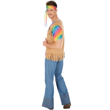 tectake Maskeraddräkt Herr Cool Hippie