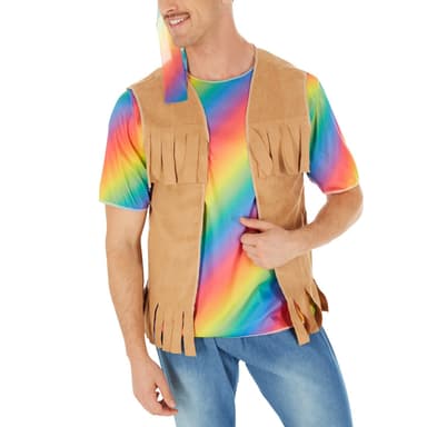 tectake Maskeraddräkt Herr Cool Hippie