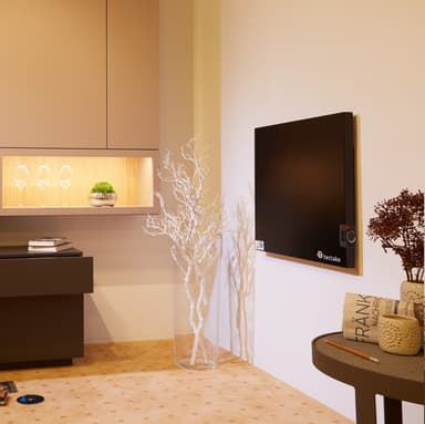 tectake Infraröd värmepanel med termostatreglering basic - 600 W