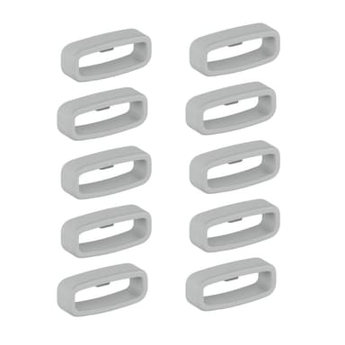 Ögla för 20 mm breda klockarmband 10-pack Grå