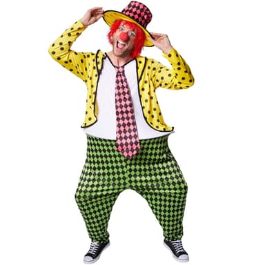 tectake Maskeraddräkt Herr Clown Pepe