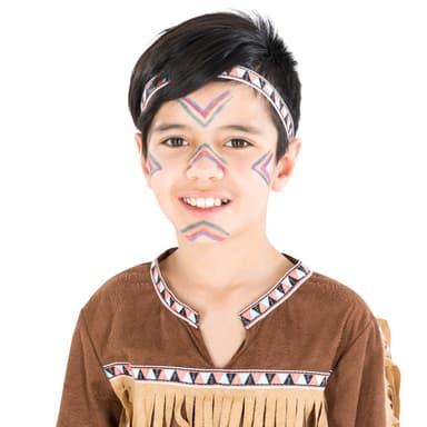 tectake Maskeraddräkt Pojke Indian Svarta Fågeln