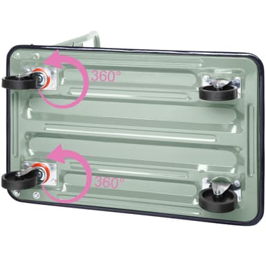 tectake Plattformsvagn hopfällbar max 150 kg - vit