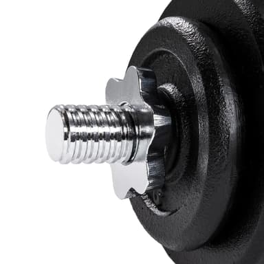 tectake Hantel förkromad - 30 kg