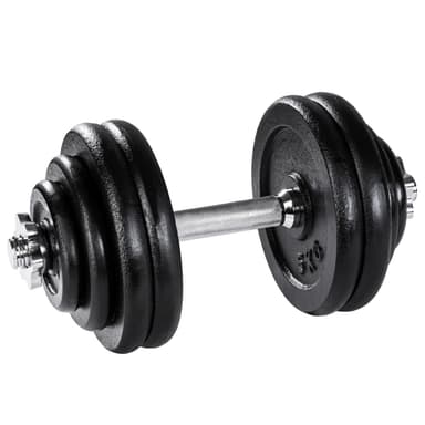 tectake Hantel förkromad - 30 kg