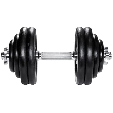 tectake Hantel förkromad - 30 kg