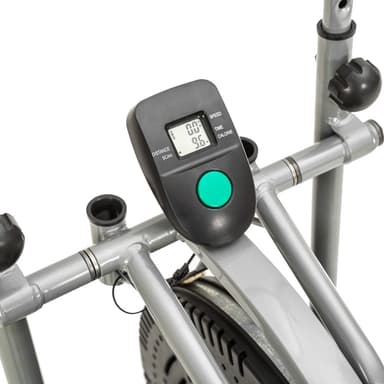 tectake 2 i 1 crosstrainer och motionscykel med LCD display - svart