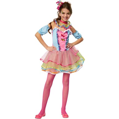 tectake Maskeraddräkt för barn neonfärgad clown