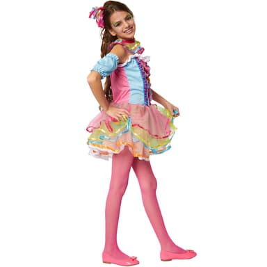 tectake Maskeraddräkt för barn neonfärgad clown