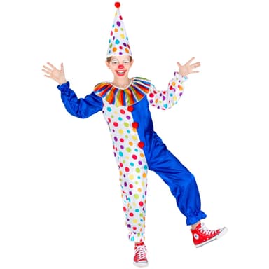 tectake Clowndräkt för barn Clownen Jux