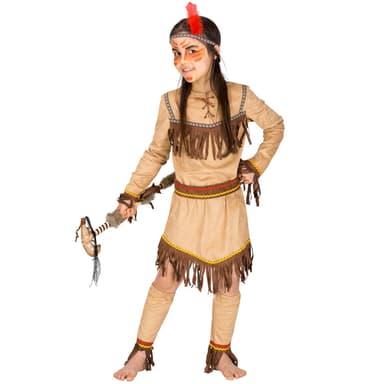 tectake Maskeraddräkt Indianflicka Kvicka Uttern