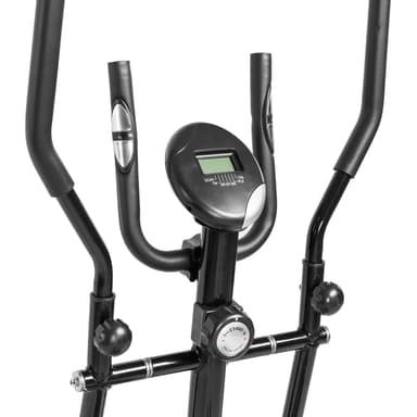 tectake Crosstrainer i aluminium - svart